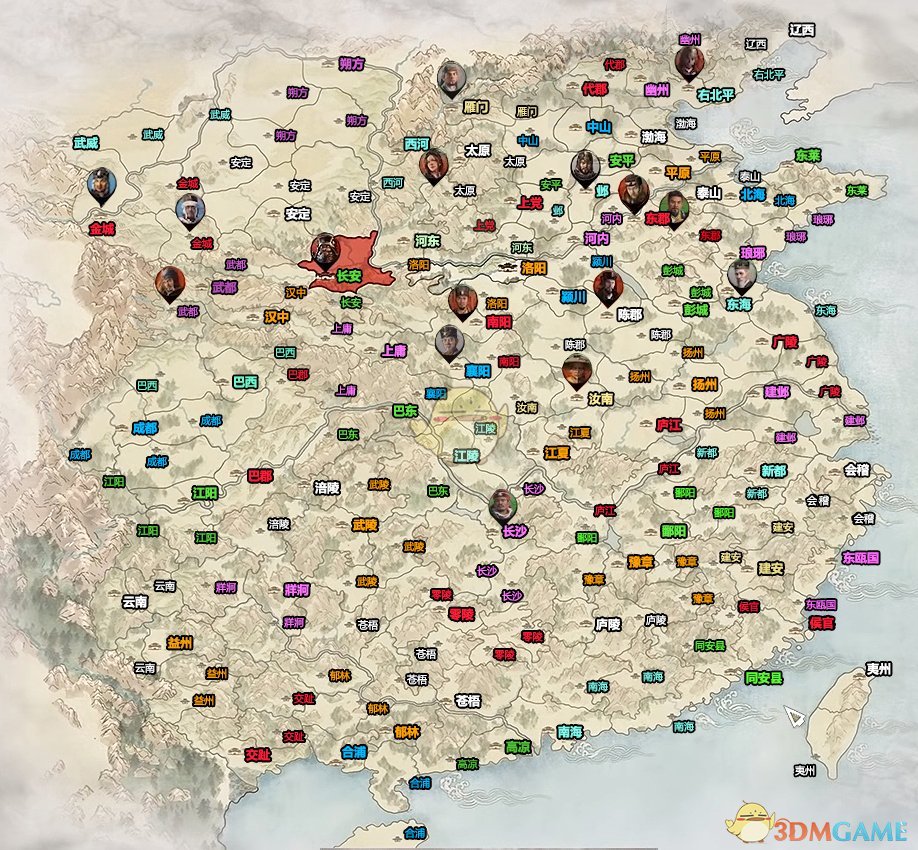 《全面战争：三国》游戏地图全貌分享