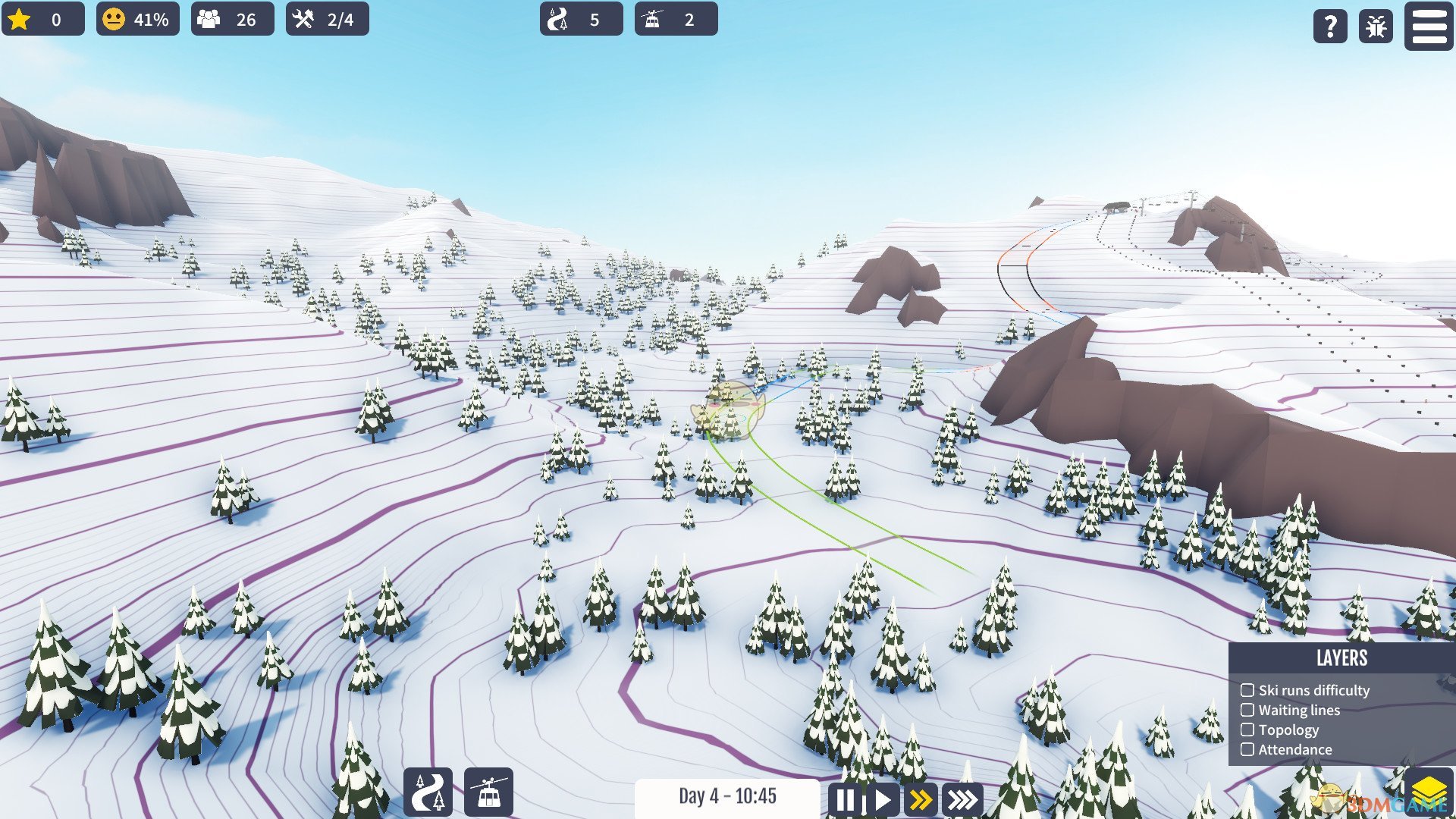 《Snowtopia：滑雪胜地大亨》游戏特色内容介绍