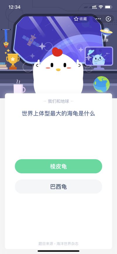 世界上体型最大的海龟是什么