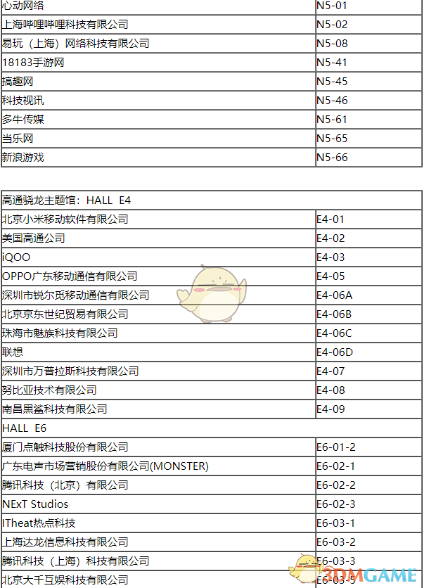 2020chinajoy参展名单一览