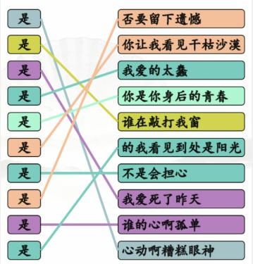 《汉字找茬王》连是热歌连出全部歌曲通关攻略