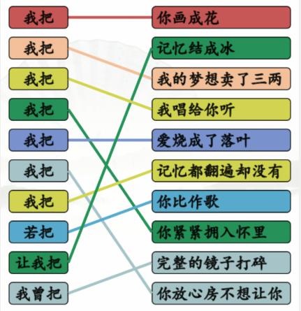 《汉字找茬王》连线我把开头的歌攻略